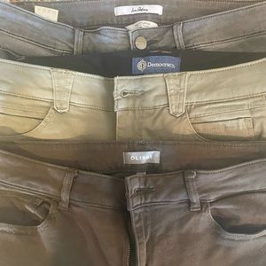 $25 for all 3 pairs of jeans; Barely worn and are in great condition.